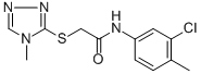 N-(3-CHLORO-4-METHYLPHENYL)-2-[(4-METHYL-4H-1,2,4-TRIAZOL-3-YL)SULFANYL]ACETAMIDE Structural