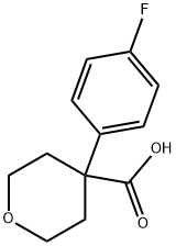 4-(4-FLUORO-PHENYL)-TETRAHYDRO-PYRAN-4-CARBOXYLIC ACID Structural