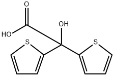 2-HYDROXY-2,2-BIS(2-THIENYL) ACETIC ACID Structural Picture