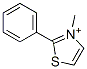 Thiazolium, 3-methyl-2-phenyl- (9CI) Structural