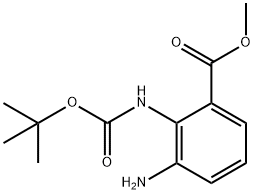 3-AMINO-2-TERT-BUTOXYCARBONYLAMINO-BENZOIC ACID METHYL ESTER Structural