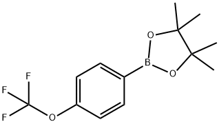 4,4,5,5-TETRAMETHYL-2-(4-TRIFLUOROMETHOXYPHENYL)-1,3,2-DIOXABOROLANE Structural