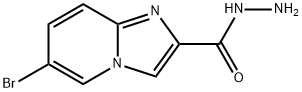 IMidazo[1,2-a]pyridine-2-carboxylic acid, 6-broMo-, hydrazide Structural