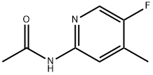 2-ACETAMIDO-5-FLUORO-4-PICOLINE Structural