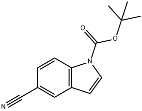 1-BOC-5-CYANOINDOLE Structural