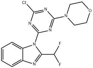 4-(4-CHLORO-6-(2-(DIFLUOROMETHYL)-1H-BENZO[D]IMIDAZOL-1-YL)-1,3,5-TRIAZIN-2-YL)MORPHOLINE