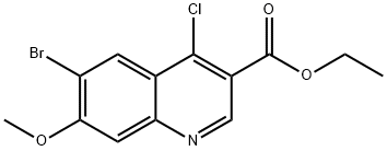 ETHYL 6-BROMO-4-CHLORO-7-METHOXYQUINOLINE-3-CARBOXYLATE