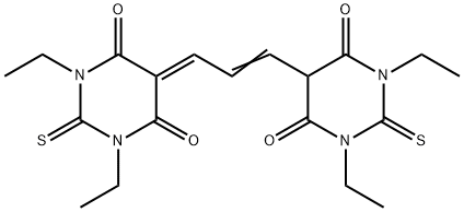 BIS-(1,3-DIETHYLTHIOBARBITURIC ACID)TRIMETHINE OXONOL Structural