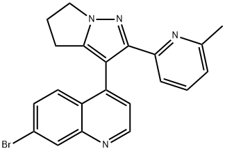 Quinoline, 7-broMo-4-[5,6-dihydro-2-(6-Methyl-2-pyridinyl)-4H-pyrrolo[1,2-b]pyrazol-3-yl]- Structural