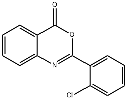 2-(o-Chlorophenyl)-4H-3,1-benzoxazin-4-one Structural