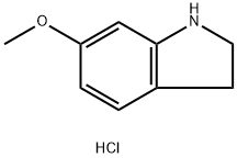 6-METHOXY-2,3-DIHYDRO-1H-INDOLE HYDROCHLORIDE Structural