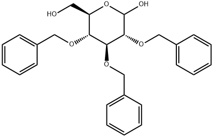 2,3,4-Tri-O-benzyl-D-glucopyranose Structural