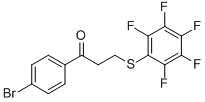 1-(4-BROMOPHENYL)-3-[(2,3,4,5,6-PENTAFLUOROPHENYL)SULFANYL]-1-PROPANONE