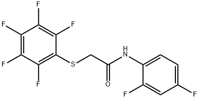 N-(2,4-DIFLUOROPHENYL)-2-[(2,3,4,5,6-PENTAFLUOROPHENYL)SULFANYL]ACETAMIDE