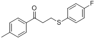 3-[(4-FLUOROPHENYL)SULFANYL]-1-(4-METHYLPHENYL)-1-PROPANONE Structural