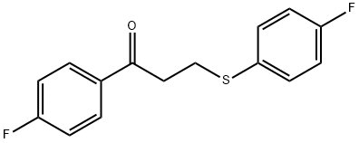 1-(4-FLUOROPHENYL)-3-[(4-FLUOROPHENYL)SULFANYL]-1-PROPANONE