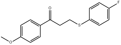 3-[(4-FLUOROPHENYL)SULFANYL]-1-(4-METHOXYPHENYL)-1-PROPANONE