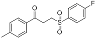 3-[(4-FLUOROPHENYL)SULFONYL]-1-(4-METHYLPHENYL)-1-PROPANONE