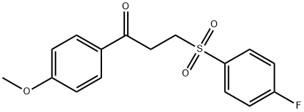 3-[(4-FLUOROPHENYL)SULFONYL]-1-(4-METHOXYPHENYL)-1-PROPANONE Structural