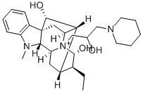 (17R,21-alpha)-17,21-Dihydroxy-4-(2-hydroxy-3-piperidinopropyl)ajmalan ium