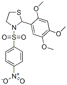 Thiazolidine, 3-[(4-nitrophenyl)sulfonyl]-2-(2,4,5-trimethoxyphenyl)- (9CI) Structural