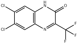 6,7-Dichloro-3-(trifluoromethyl)quinoxalin-2(1H)-one Structural