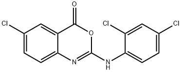 6-CHLORO-2-(2,4-DICHLOROANILINO)-4H-3,1-BENZOXAZIN-4-ONE