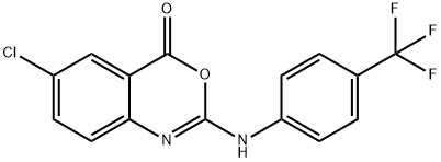 6-CHLORO-2-[4-(TRIFLUOROMETHYL)ANILINO]-4H-3,1-BENZOXAZIN-4-ONE