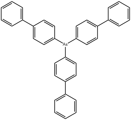 tris(4-phenylphenyl)arsane Structural