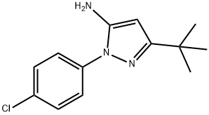 5-TERT-BUTYL-2-(4-CHLORO-PHENYL)-2H-PYRAZOL-3-YLAMINE Structural