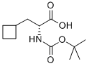 (R)-2-(tert-butoxycarbonylamino)-3-cyclobutylpropanoic acid Structural