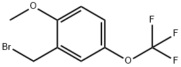 2-METHOXY-5-(TRIFLUOROMETHOXY)BENZYL BROMIDE Structural