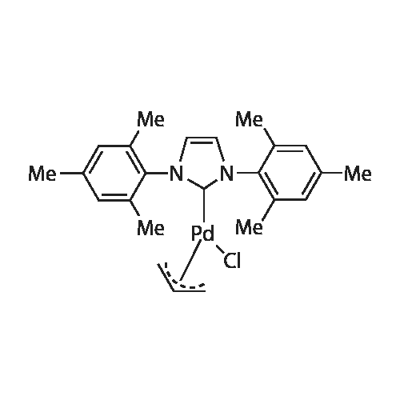 ALLYLCHLORO[1,3-BIS(2,4,6-TRIMETHYLPHENYL)IMIDAZOL-2-YLIDENE]PALLADIUM(II), 98 Structural