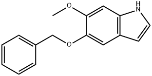 5-Benzyloxy-6-methoxyindole Structural