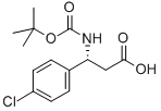 Boc-(R)-3-Amino-3-(4-chlorophenyl)propionic acid Structural