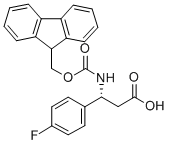 FMOC-(R)-3-AMINO-3-(4-FLUORO-PHENYL)-PROPIONIC ACID Structural