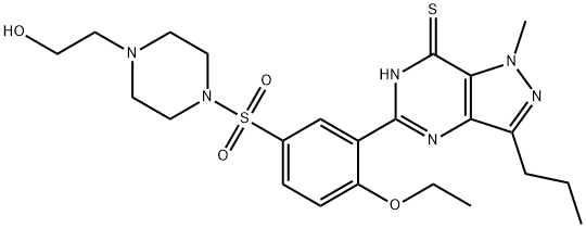 Hydroxythiohomosildenafil Structural