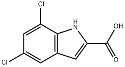 5,7-DICHLORO-1H-INDOLE-2-CARBOXYLIC ACID Structural