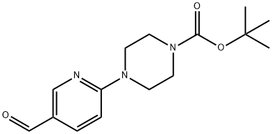 TERT-BUTYL 4-(5-FORMYLPYRID-2-YL)PIPERAZINE-1-CARBOXYLATE Structural