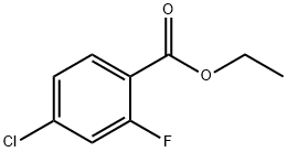 ETHYL 4-CHLORO-2-FLUOROBENZOATE Structural