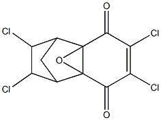 2,3,6,7-Tetrachloro-4a,8a-epoxy-1,2,3,4,4a,8a-hexahydro- 1,4-methanonaphthalene-5,8-dione Structural