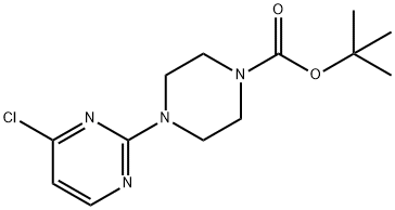 TERT-BUTYL 4-(4-CHLOROPYRIMIDIN-2-YL)PIPERAZINE-1-CARBOXYLATE Structural
