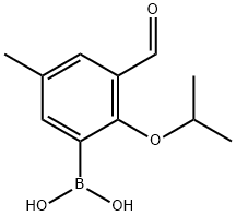 3-FORMYL-2-ISOPROPOXY-5-METHYLPHENYLBOR& Structural