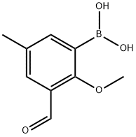 2-FORMYL-2-METHOXY-5-METHYLBORONIC ACID Structural