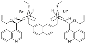 O,O'-DIALLYL-N,N'-(2,7-NAPHTHALENEDIYLDIMETHYL)BIS(HYDROCINCHONIDINIUM)DIBROMIDE Structural