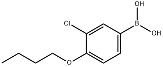 4-BUTOXY-3-CHLOROPHENYLBORONIC ACID Structural