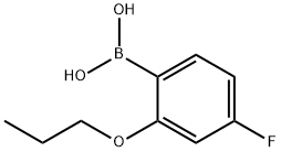 4-FLUORO-2-PROPOXYPHENYLBORONIC ACID Structural