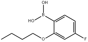 2-BUTOXY-4-FLUOROPHENYLBORONIC ACID Structural