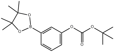 TERT-BUTYL-3-(4,4,5,5-TETRAMETHYL-1,3,2-DIOXABOROLAN-2-YL)PHENYL CARBONATE Structural