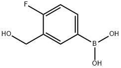 4-FLUORO-3-(HYDROXYMETHYL)BENZENEBORONIC ACID Structural